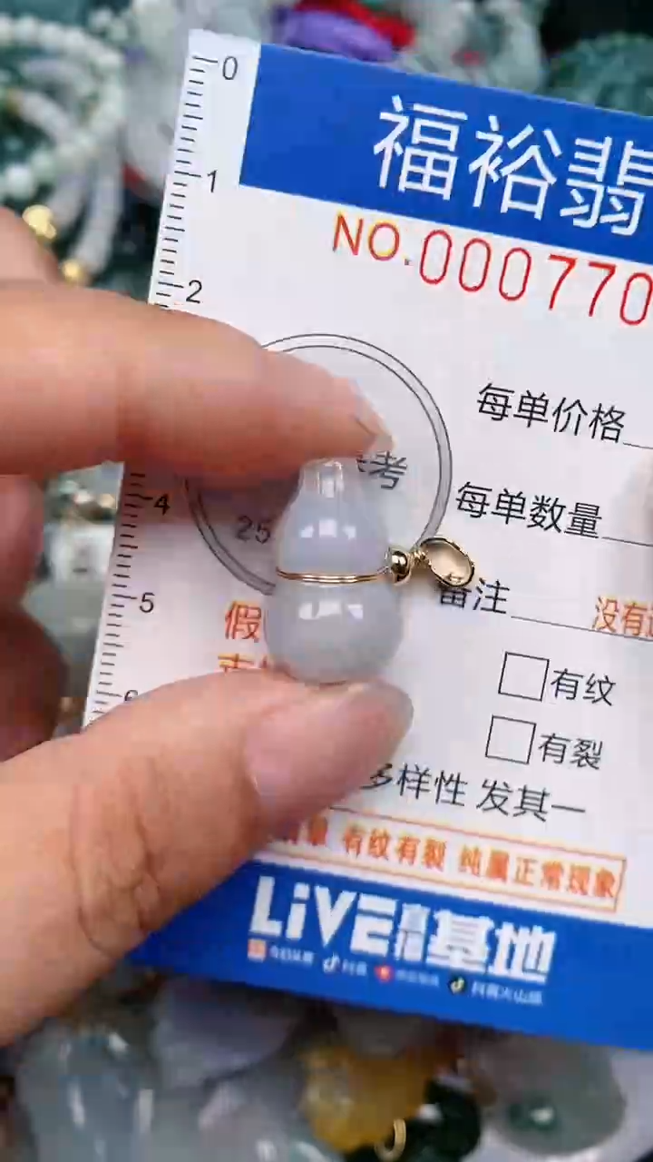 翡翠未镶嵌颈饰...0007708