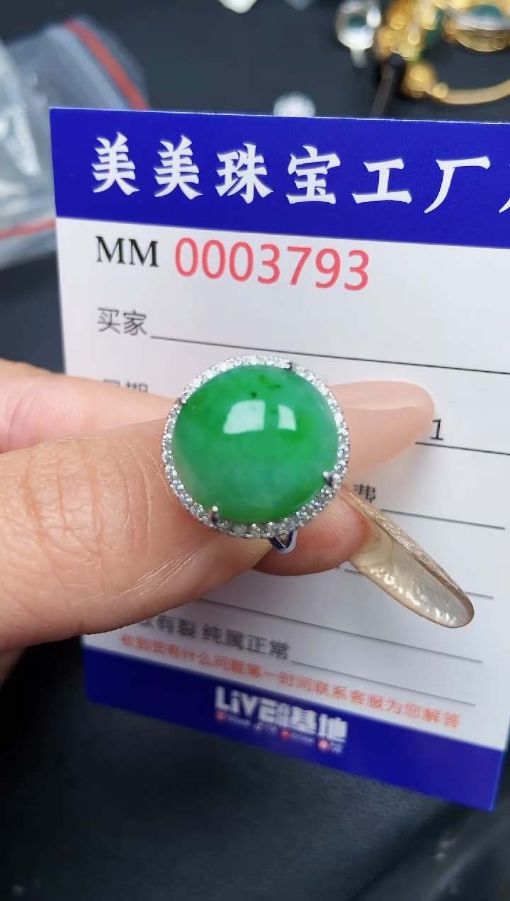 【闪购商品】翡翠颈饰银S925镶嵌3793