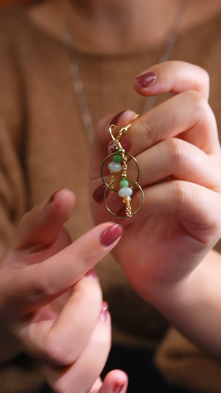 未镶嵌翡翠耳饰JJD1207003多样性发一