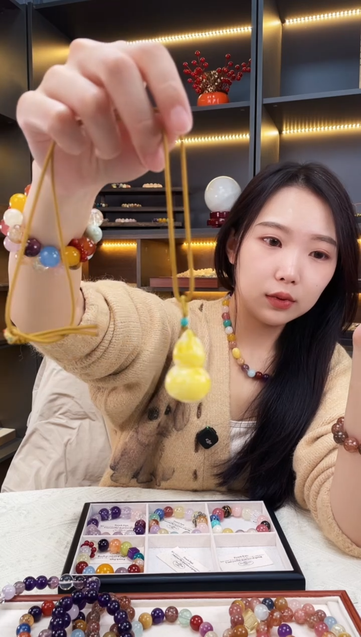 未镶嵌手链水晶葫芦项链