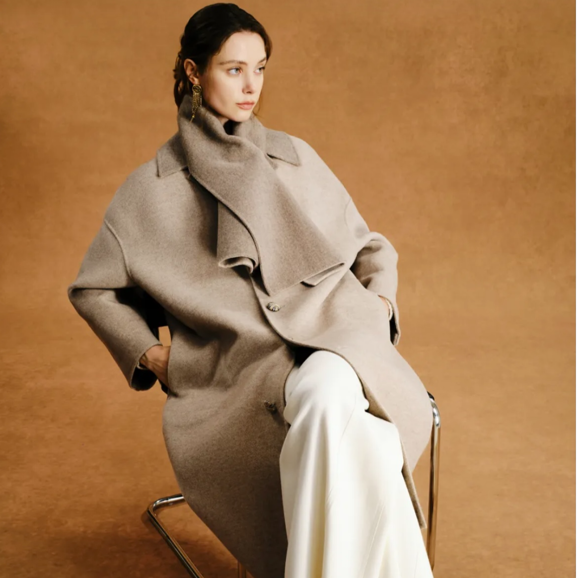 limil/丽米儿百搭气质大衣女9400186