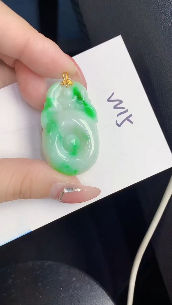 【闪购商品】翡翠颈饰18K金镶嵌000000000