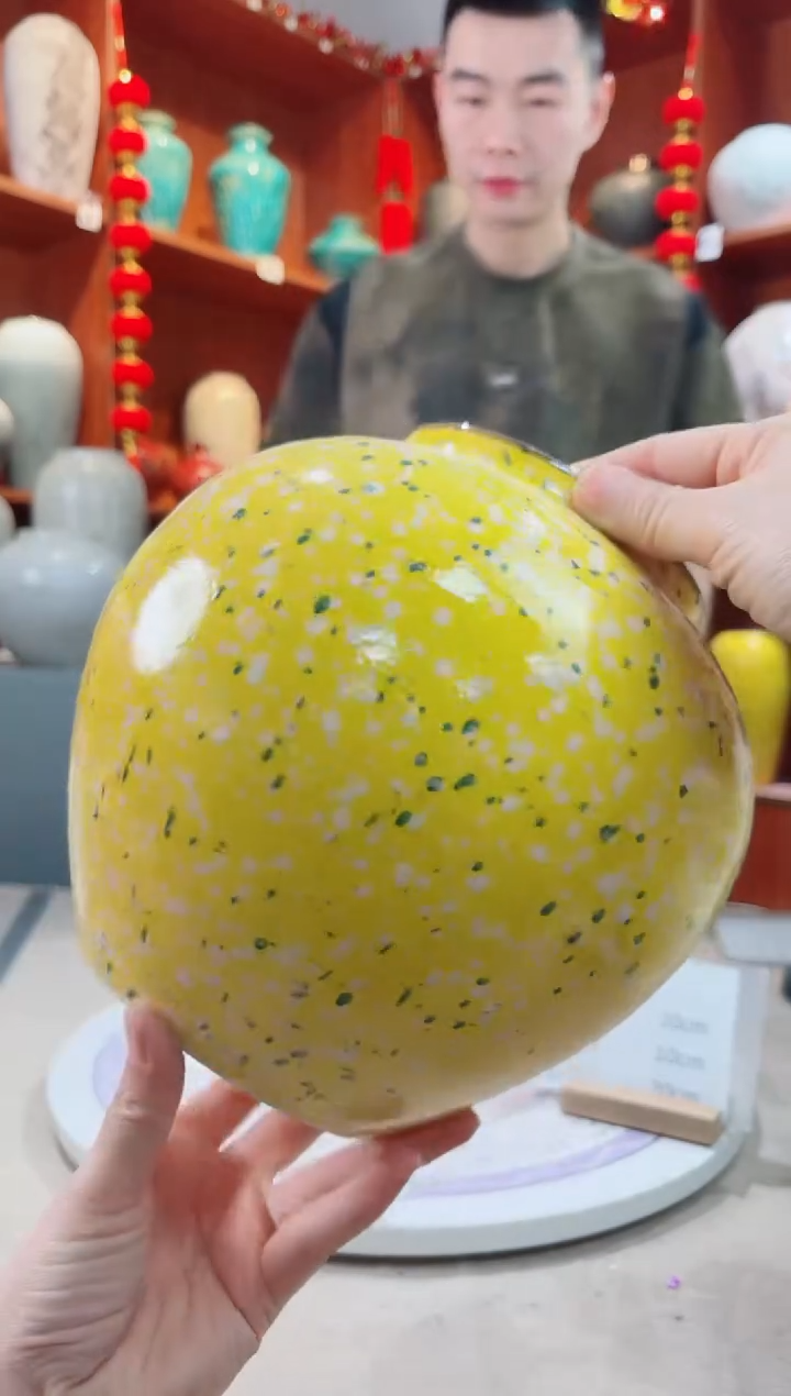 瓶陶瓷花瓶 无花 微瑕 油菜花小号