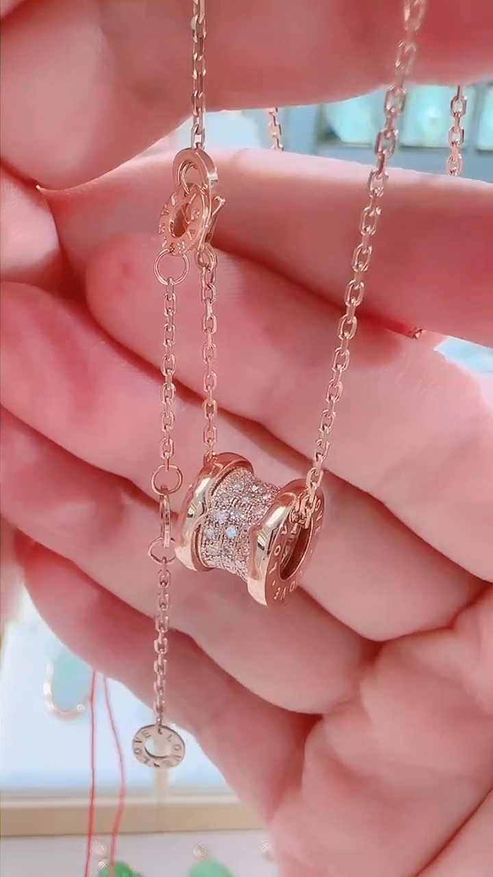 【闪购商品】钻石套链18K金镶嵌套链