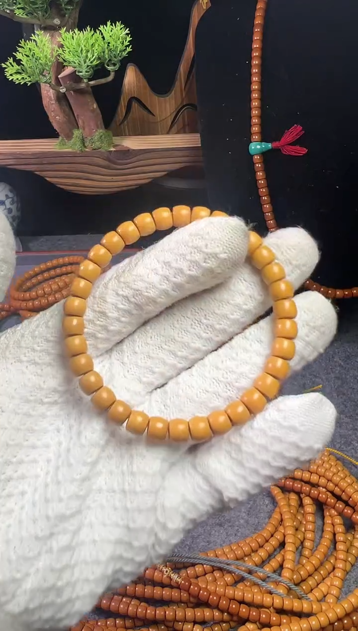 【闪购商品】橄榄核手串/手链7。0单圈老挝