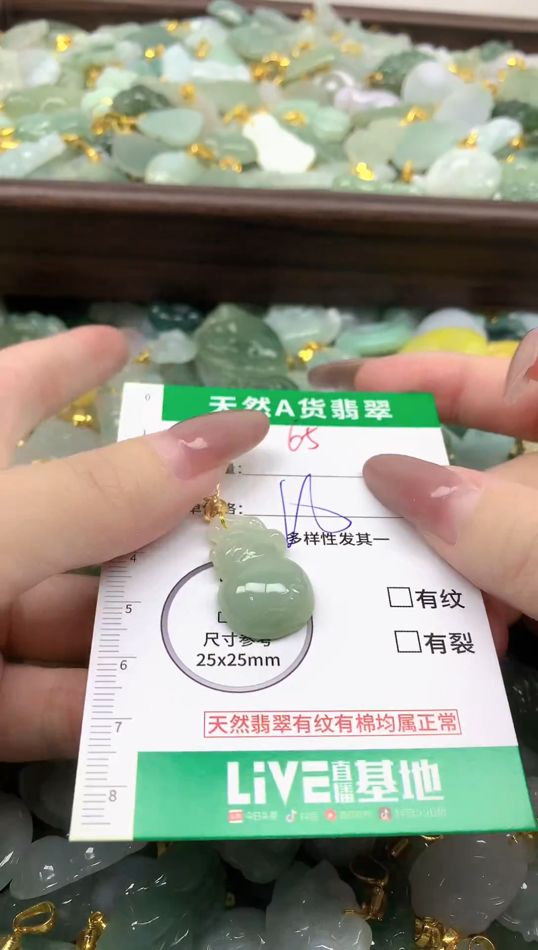 颈饰未镶嵌翡翠未镶嵌a货翡翠-65