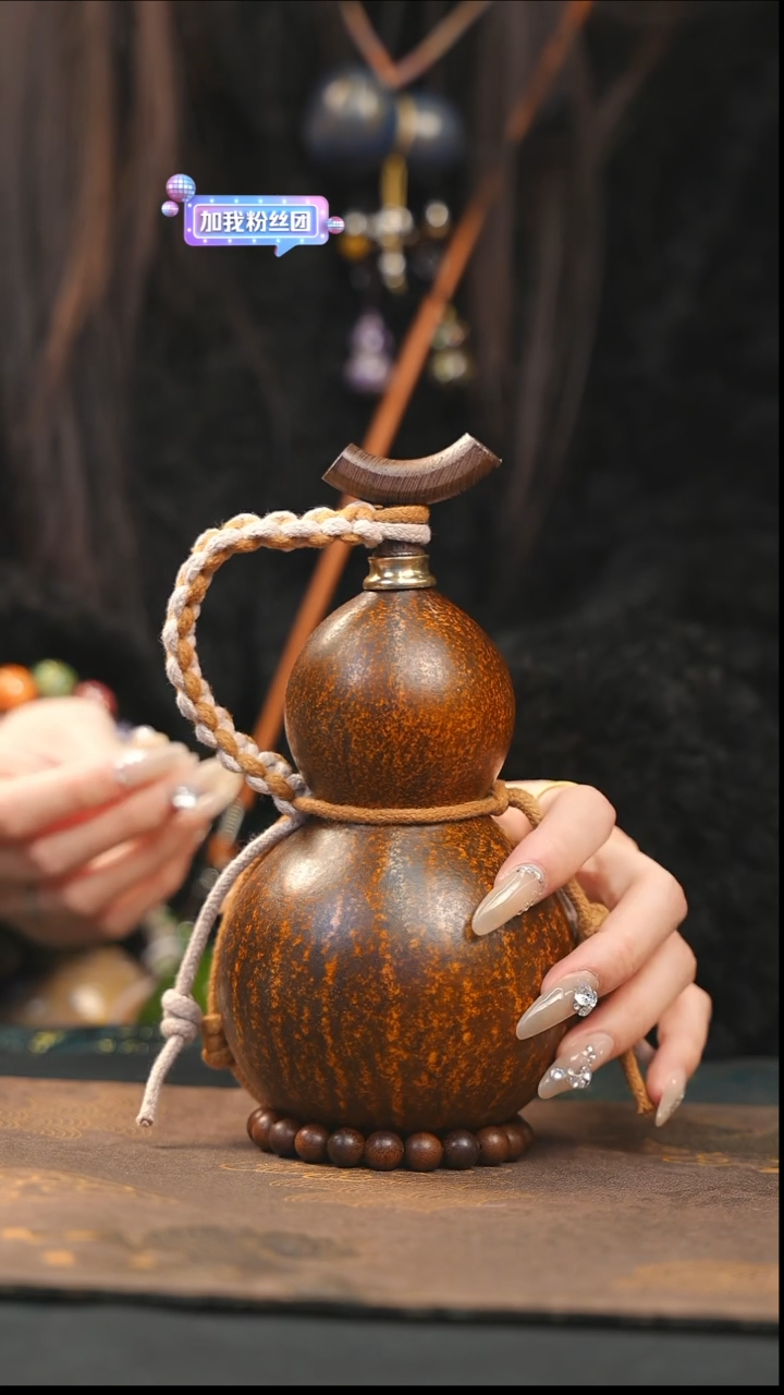 【闪购商品】XK291大漆酒葫芦不包手串及旋转底座