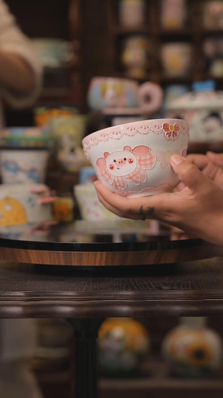 摆件景德镇釉下彩绘设计师款式陶瓷