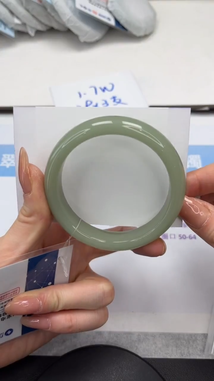 未镶嵌手镯石英质玉V203-56.2