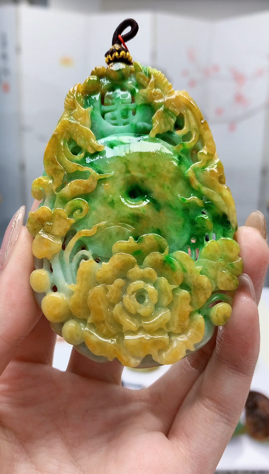 【闪购商品】定制翡翠未镶嵌4852jw-毛货挂件111