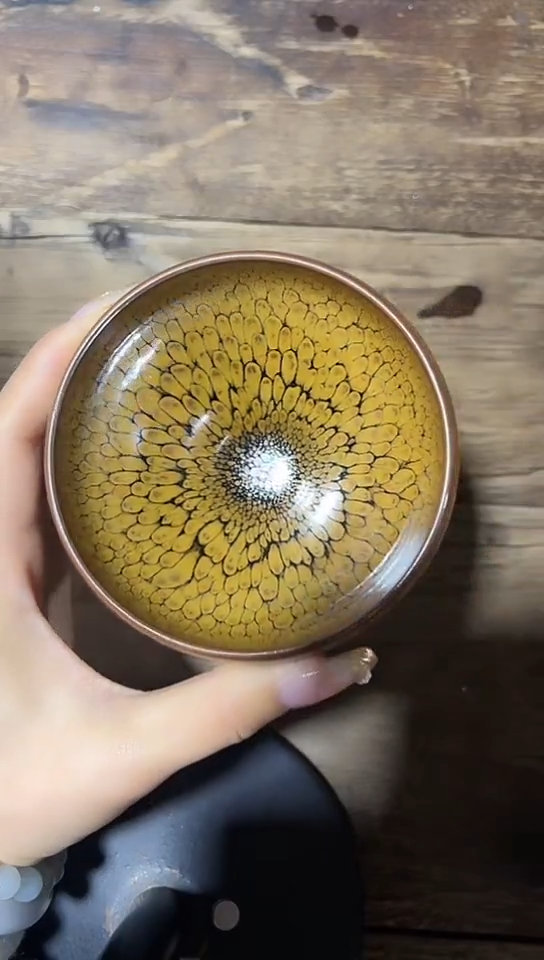 【闪购商品】茶盏何定欣老师作品《鹧鸪斑》