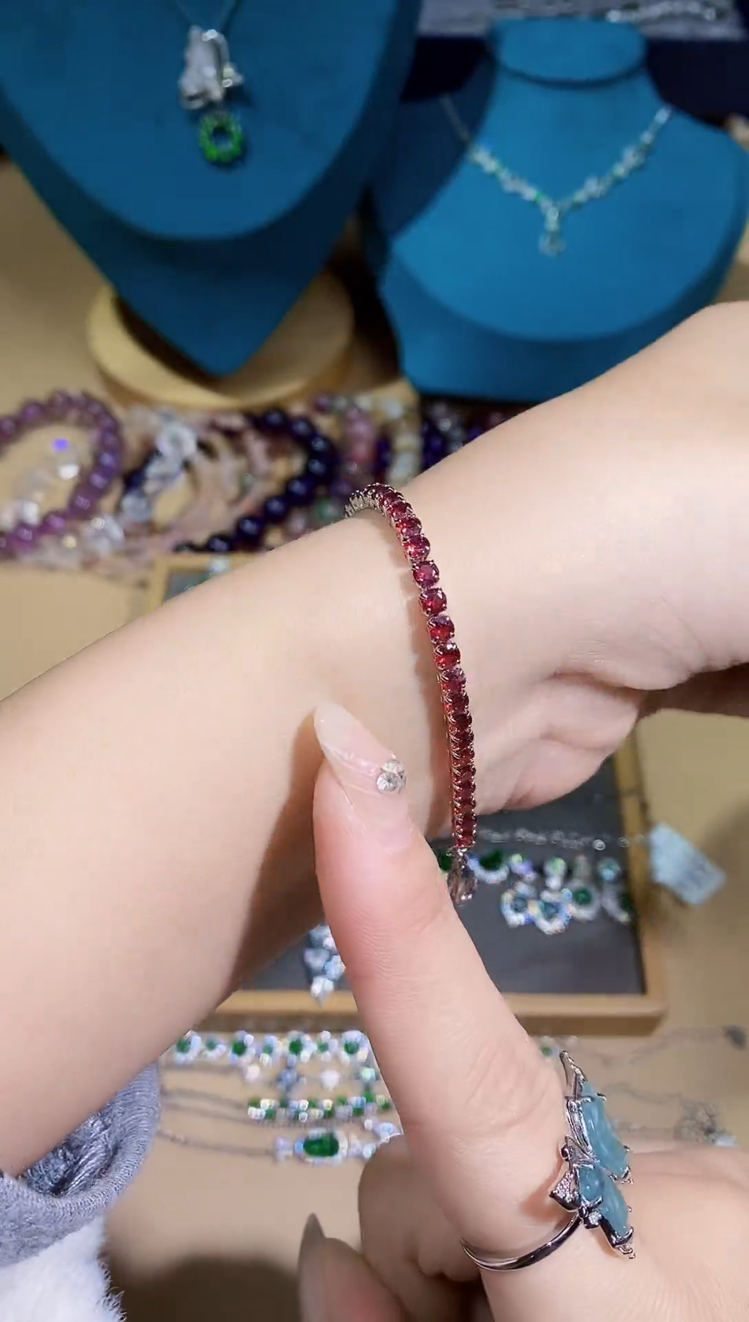 【闪购商品】石榴石手链合金多样性 发其一【6】