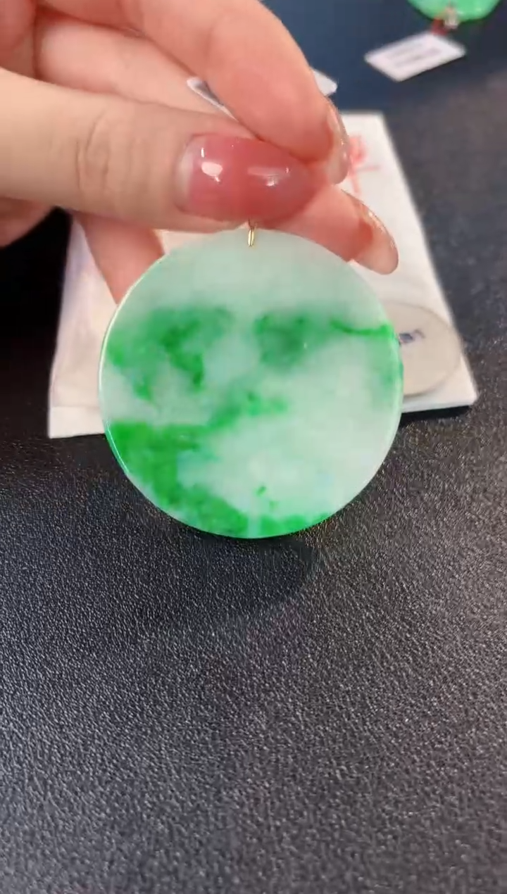 【闪购商品】翡翠颈饰18K金镶嵌缅料A货/支持复检/一件