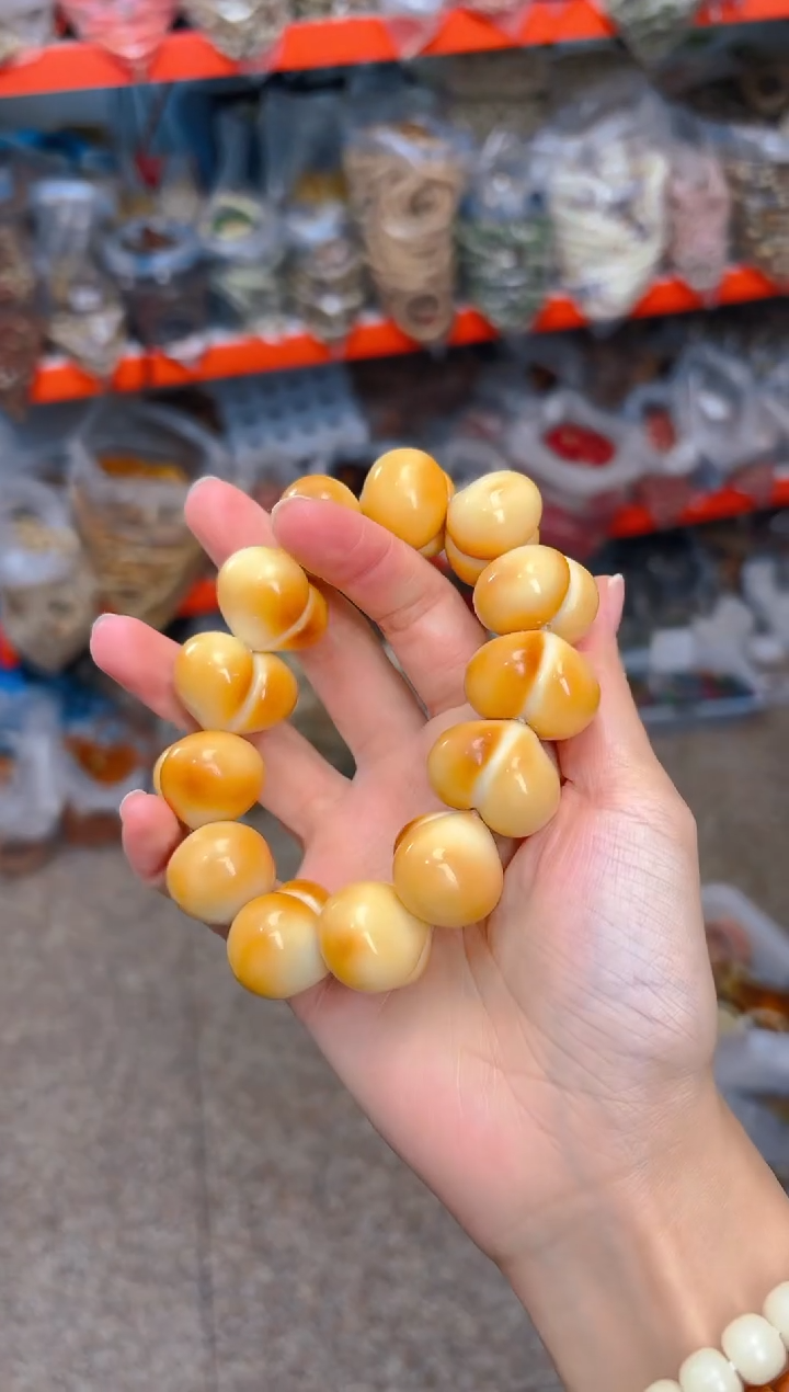 吊坠菩提根/象牙果光面屁桃大卡单圈