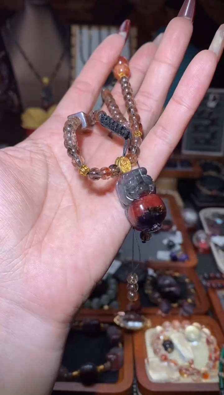 【闪购商品】水晶吊坠未镶嵌极光貔貅套链