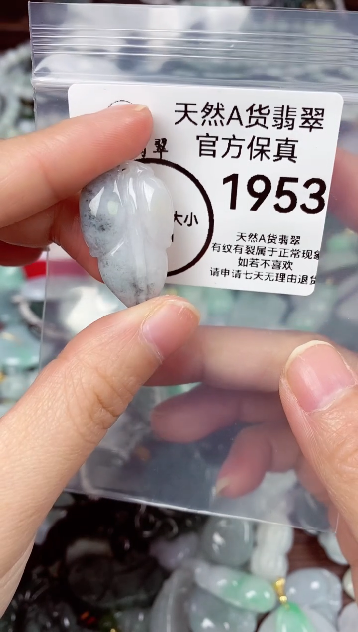【闪购商品】翡翠颈饰未镶嵌天然A货翡翠1953