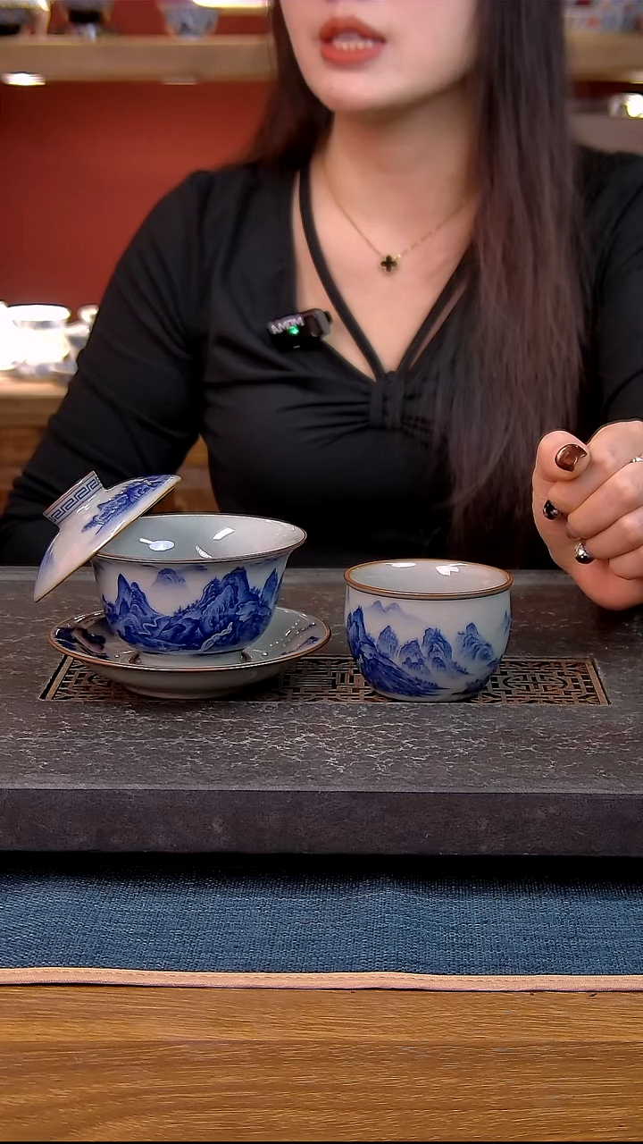 简装家用款2件套 老陶泥开片纹陶瓷茶具