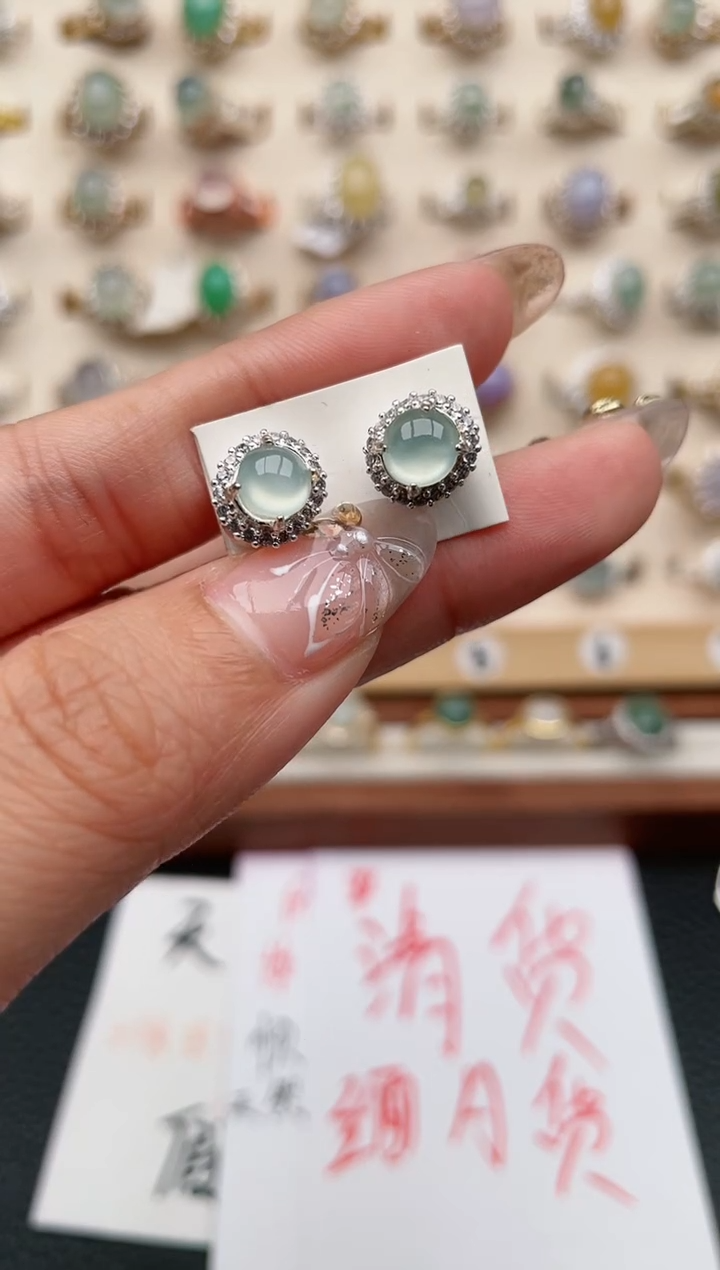 【闪购商品】翡翠戒指银S925镶嵌1111