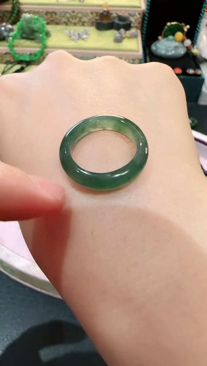 【闪购商品】翡翠戒指未镶嵌戒指15号