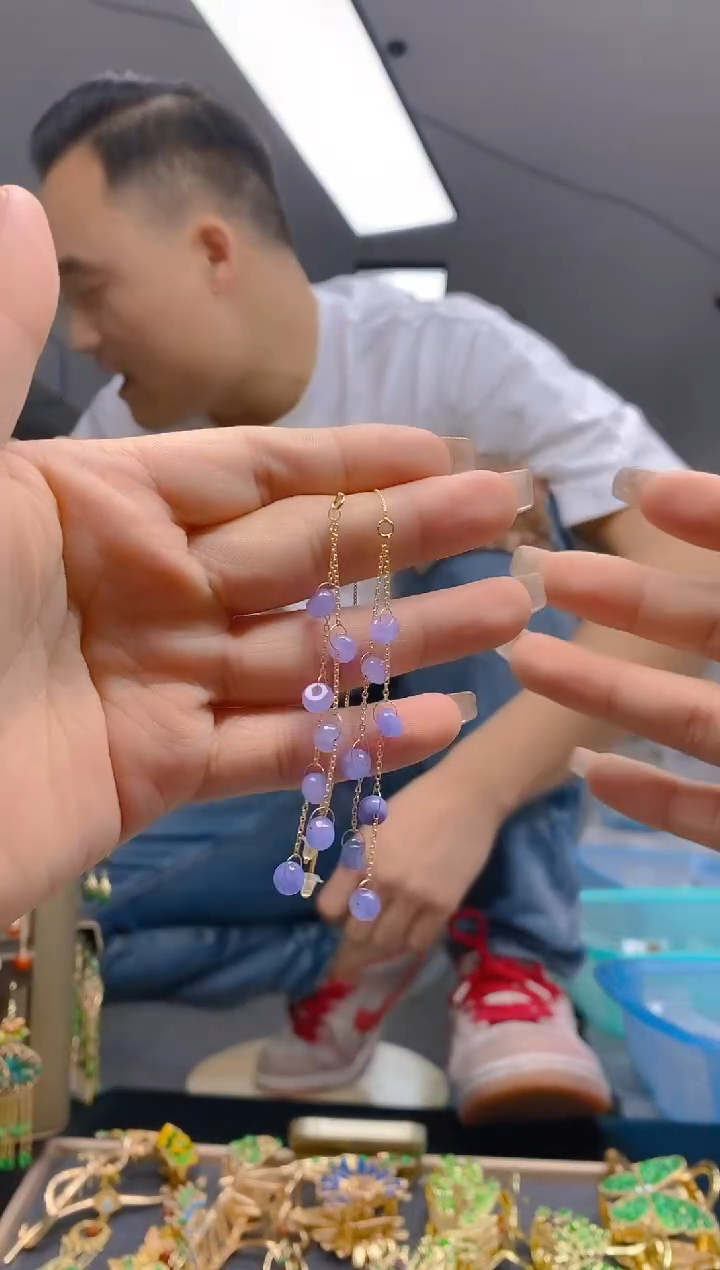 【闪购商品】翡翠耳饰合金311翡翠耳线