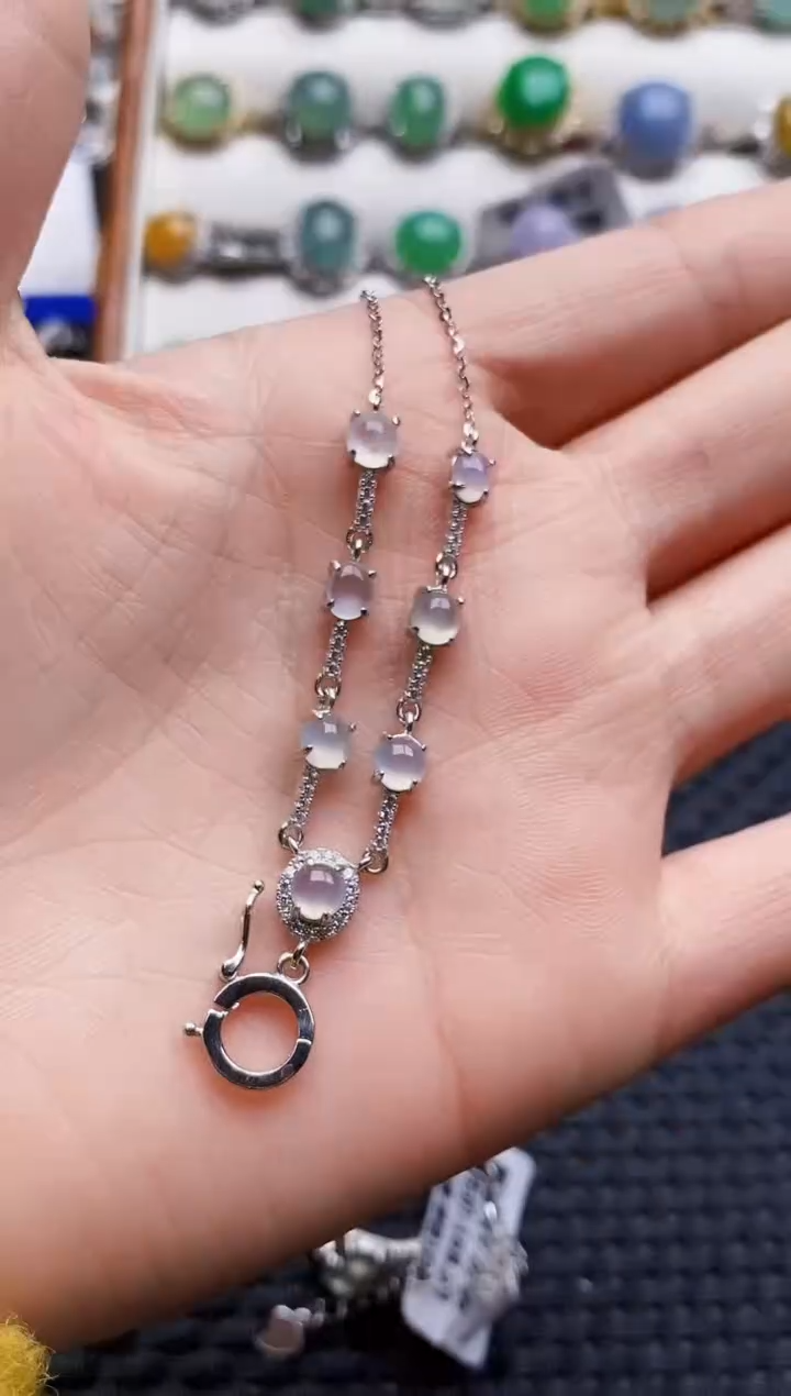 银S925镶嵌戒指翡翠3561