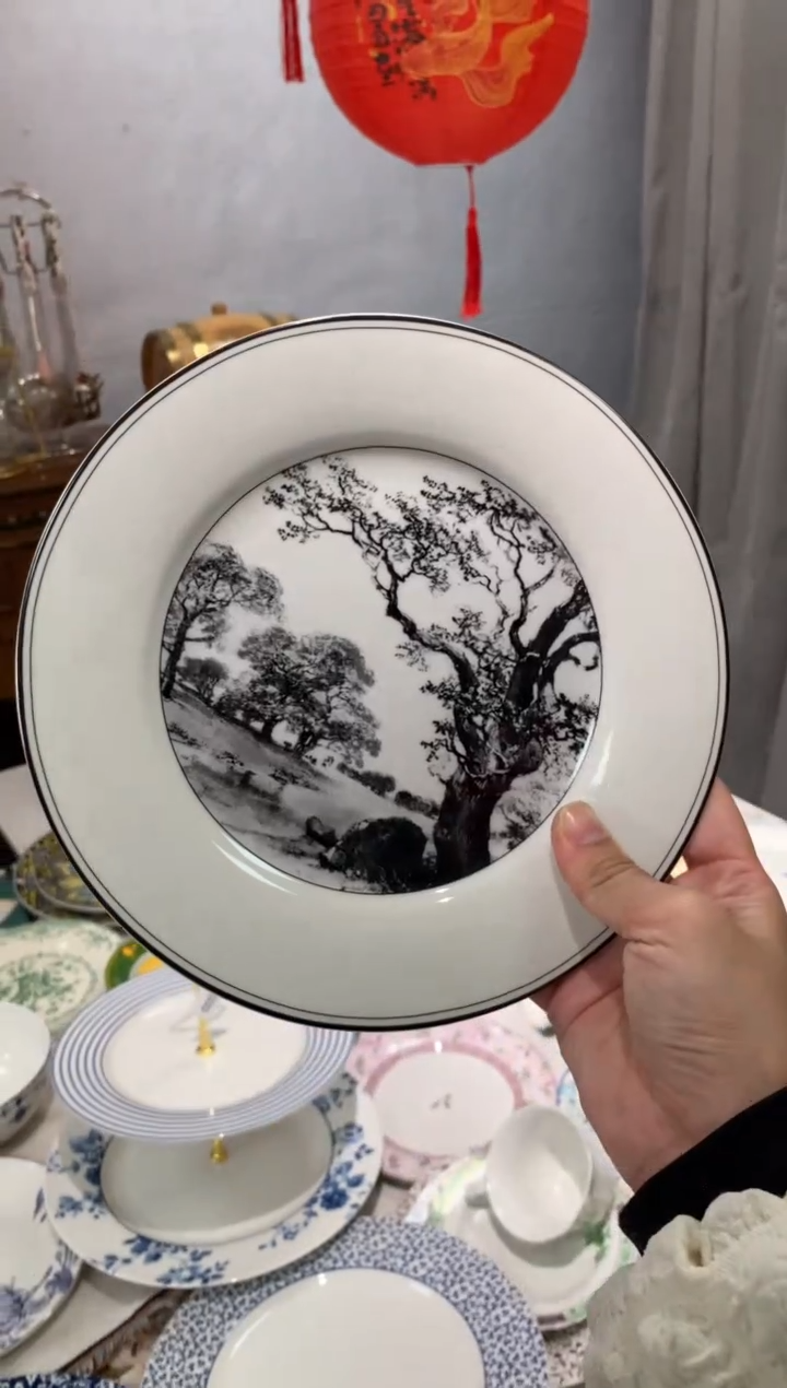 【闪购商品】瓷片CC604陶瓷没有完美无瑕陶瓷1个8寸