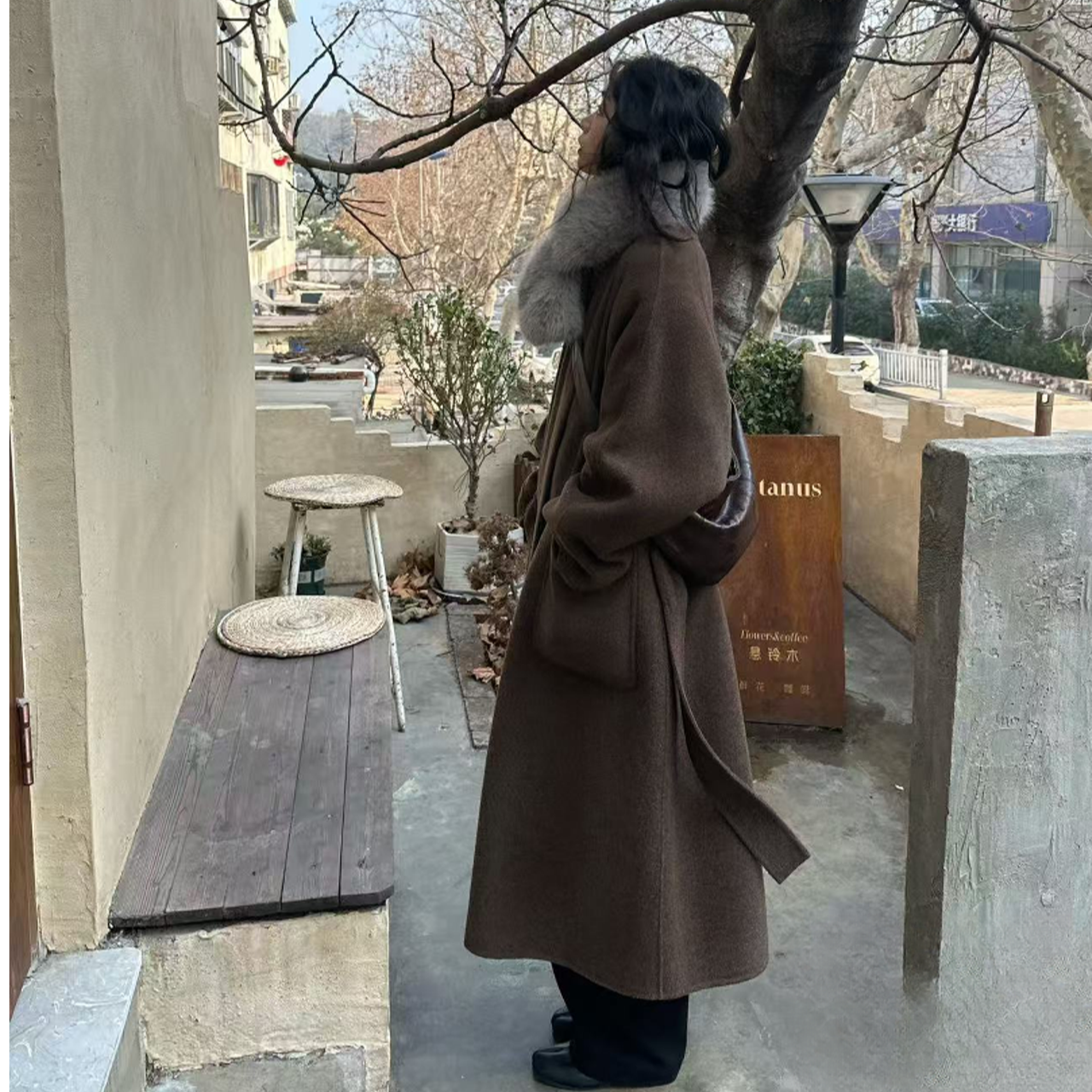 12.16‘’【JIN余】‘’秋冬长袖冬季毛呢外套女装中长款