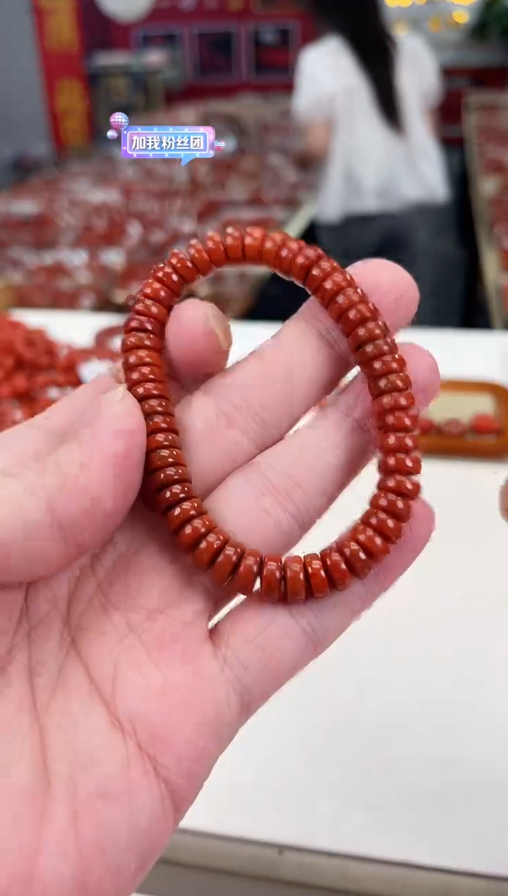 南红玛瑙瓦西片片手串8+未镶嵌一个/条
