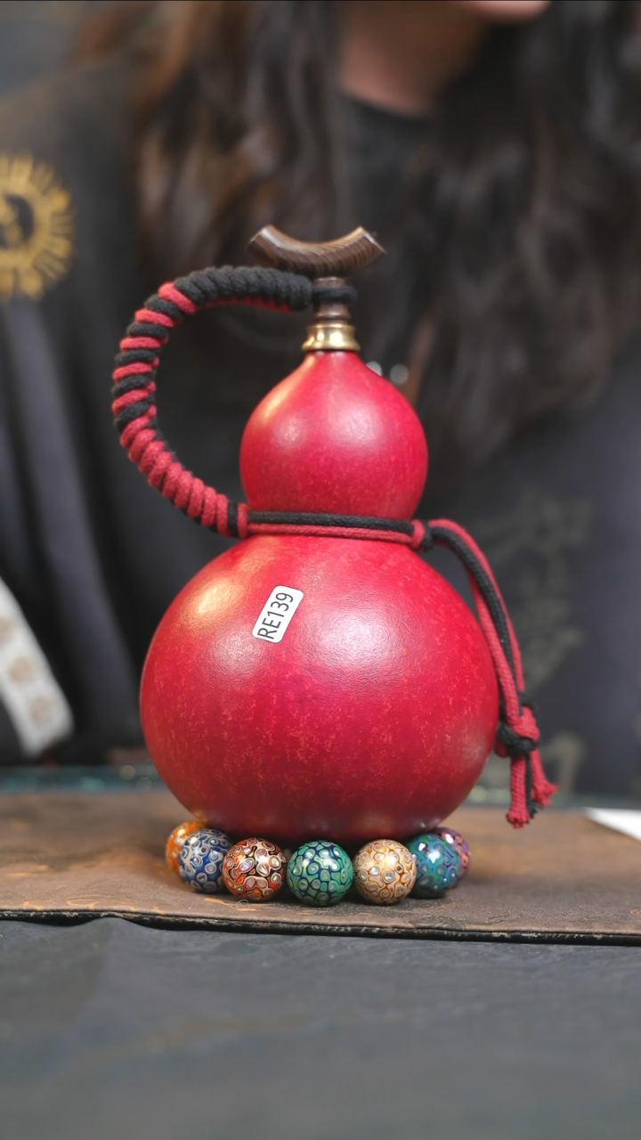 【闪购商品】YT157大漆酒葫芦不包手串及旋转底座