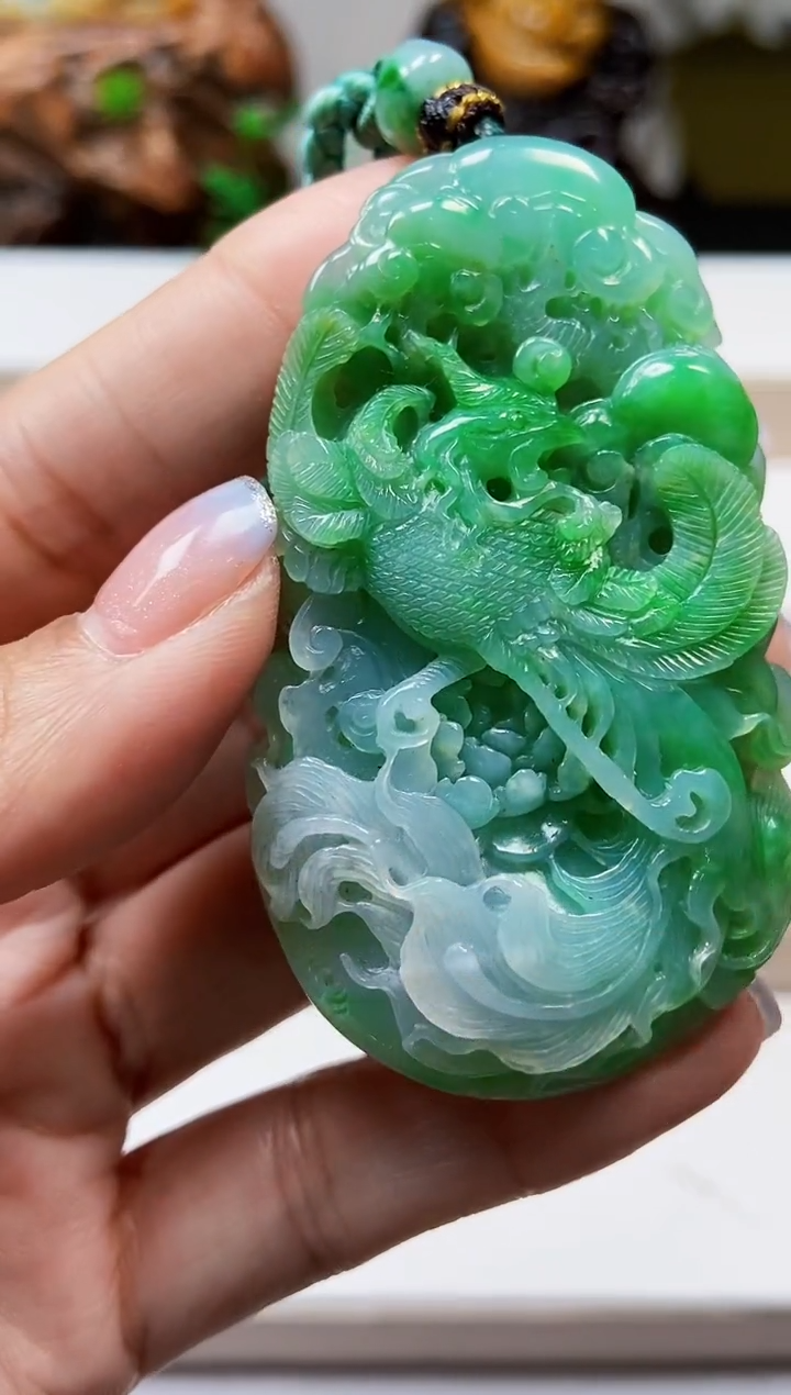 颈饰未镶嵌翡翠翡翠A货