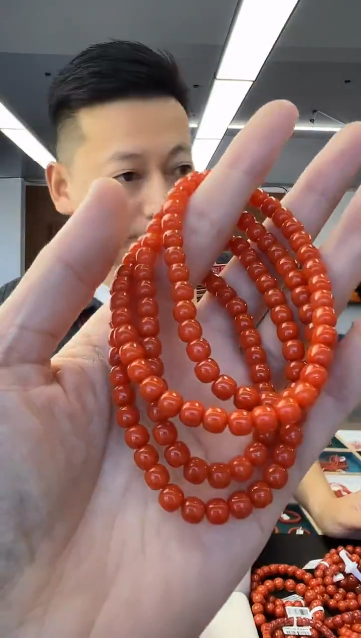 未镶嵌手链南红玛瑙A30保山多圈南红手串5mm+