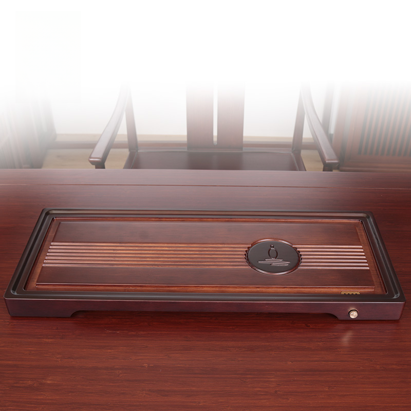 映月-62*24*4cm（小）茶盘简约家用排水功夫茶台
