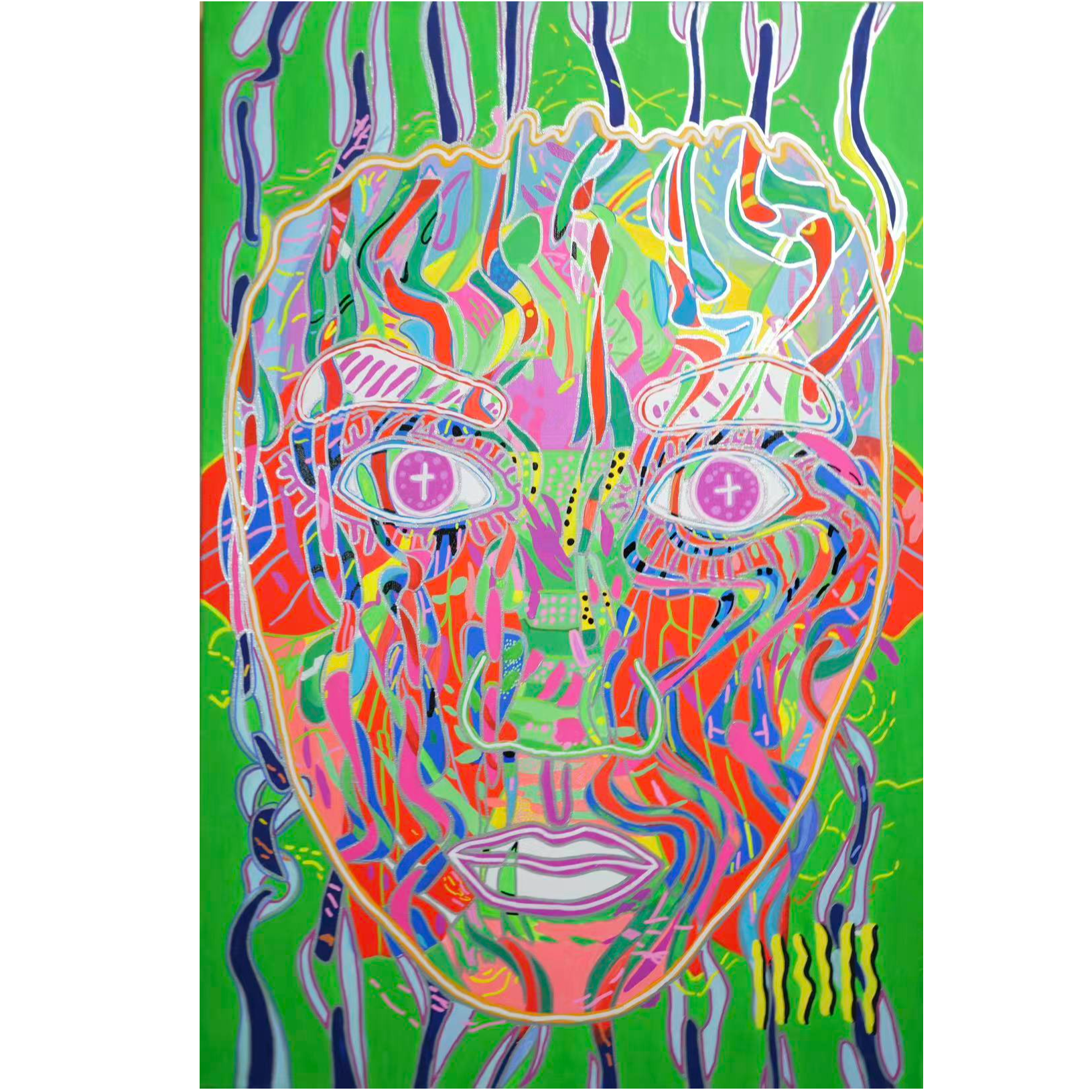 51x76王甜心工作室《王甜心世界》手绘画布仅一件（非王甜心本人绘画