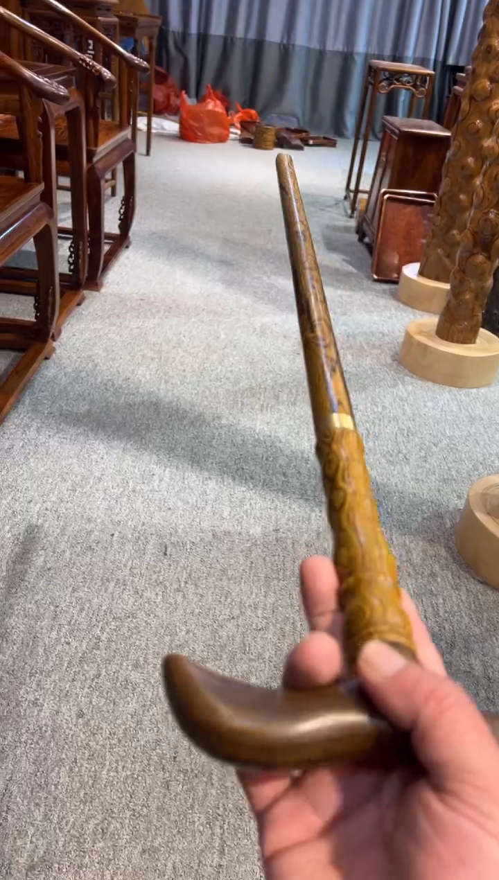 花梨木类拐杖 纹理随机