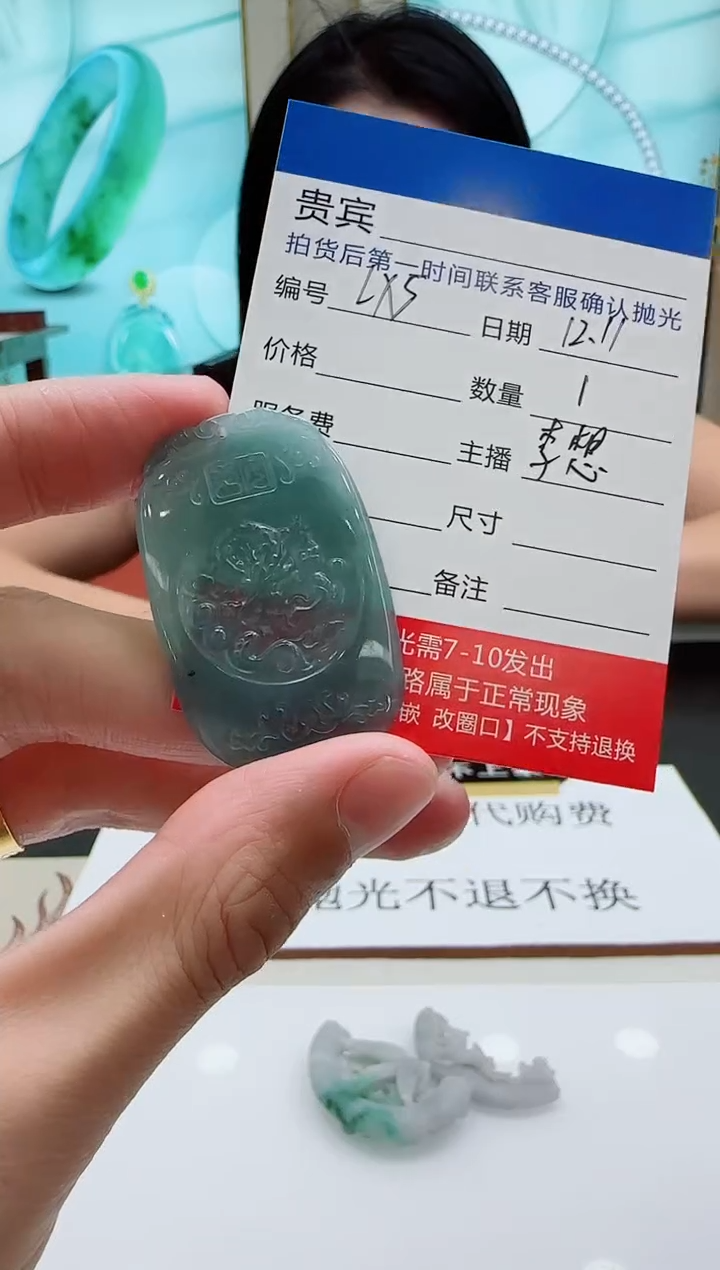 颈饰未镶嵌翡翠LX5翡翠吊坠-多样性发其一