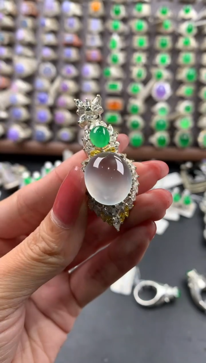 未镶嵌定制翡翠天然缅甸A货翡翠 12.8