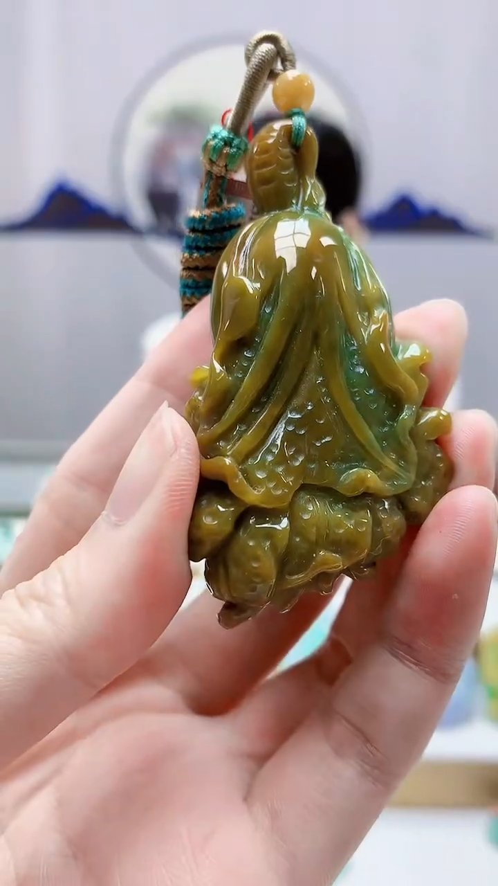 未镶嵌定制翡翠4852zm-毛货挂件10白菜