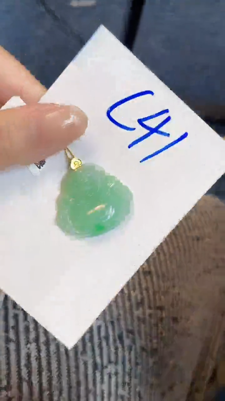 【闪购商品】翡翠颈饰18K金镶嵌000000000