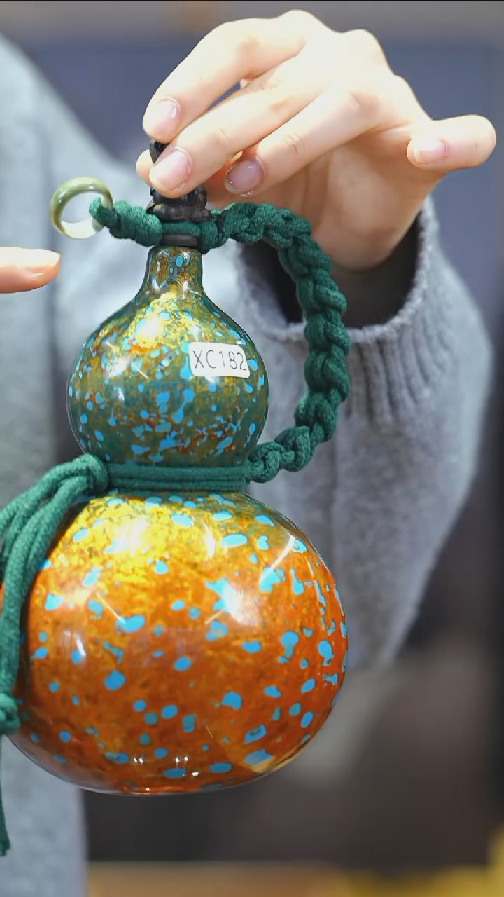 【闪购商品】XC182漆艺酒葫芦不包手串及旋转底座