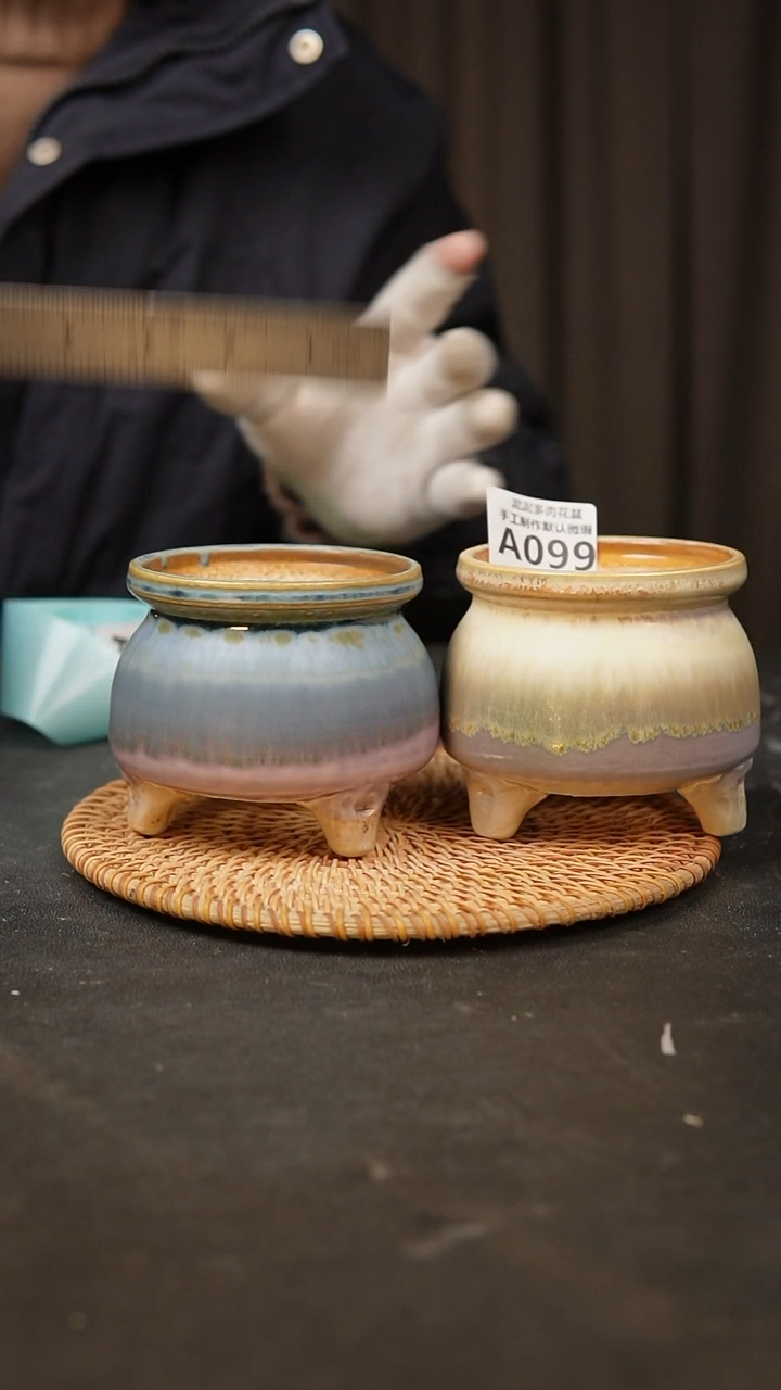 【闪购商品】瓷片景德镇手工花盆