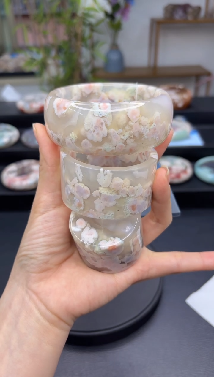 【闪购商品】石英质玉手镯未镶嵌A1410(63圈赠送镯心)