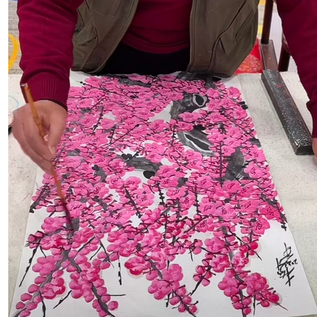 橱窗展示乐雅文化艺术中心/杜宝才（杜保才）/宣纸国画/带证书