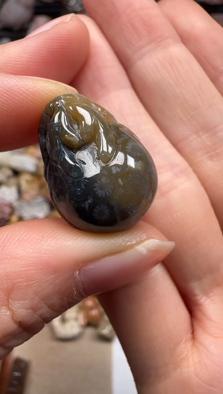 【闪购商品】硅化珊瑚（珊瑚玉）颈饰未镶嵌785