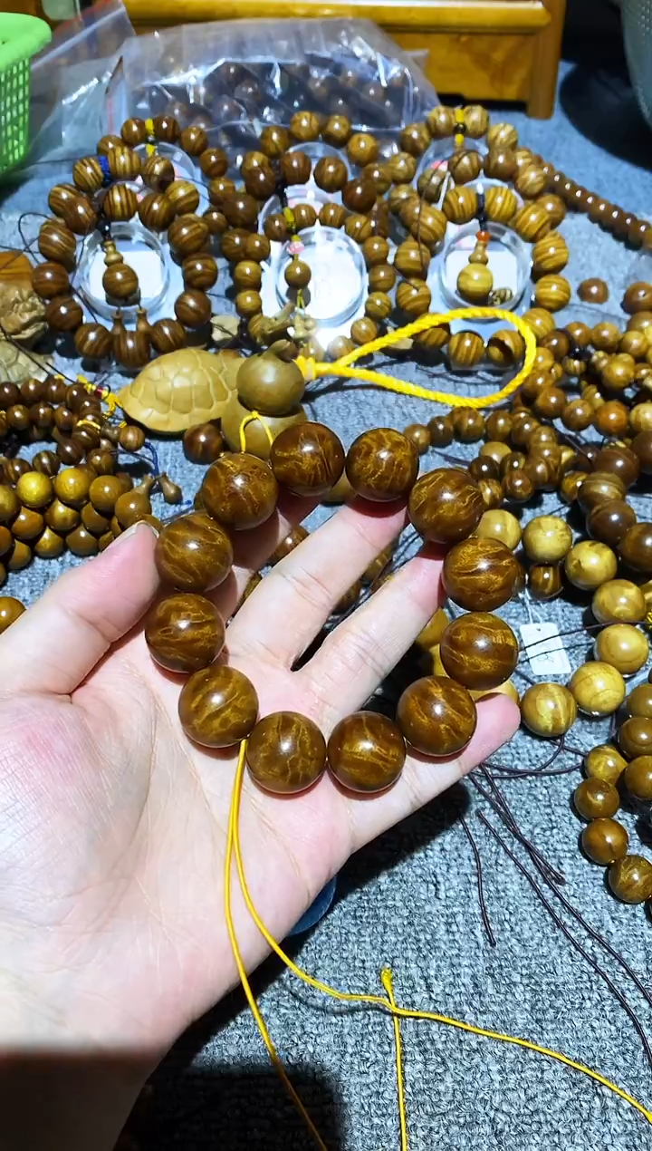 手串/手链楠木（金丝楠）c*w小叶桢楠龙胆纹2.0手串