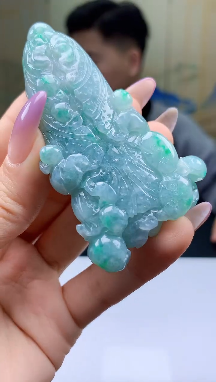 【闪购商品】定制翡翠未镶嵌4917ty-毛货挂件20