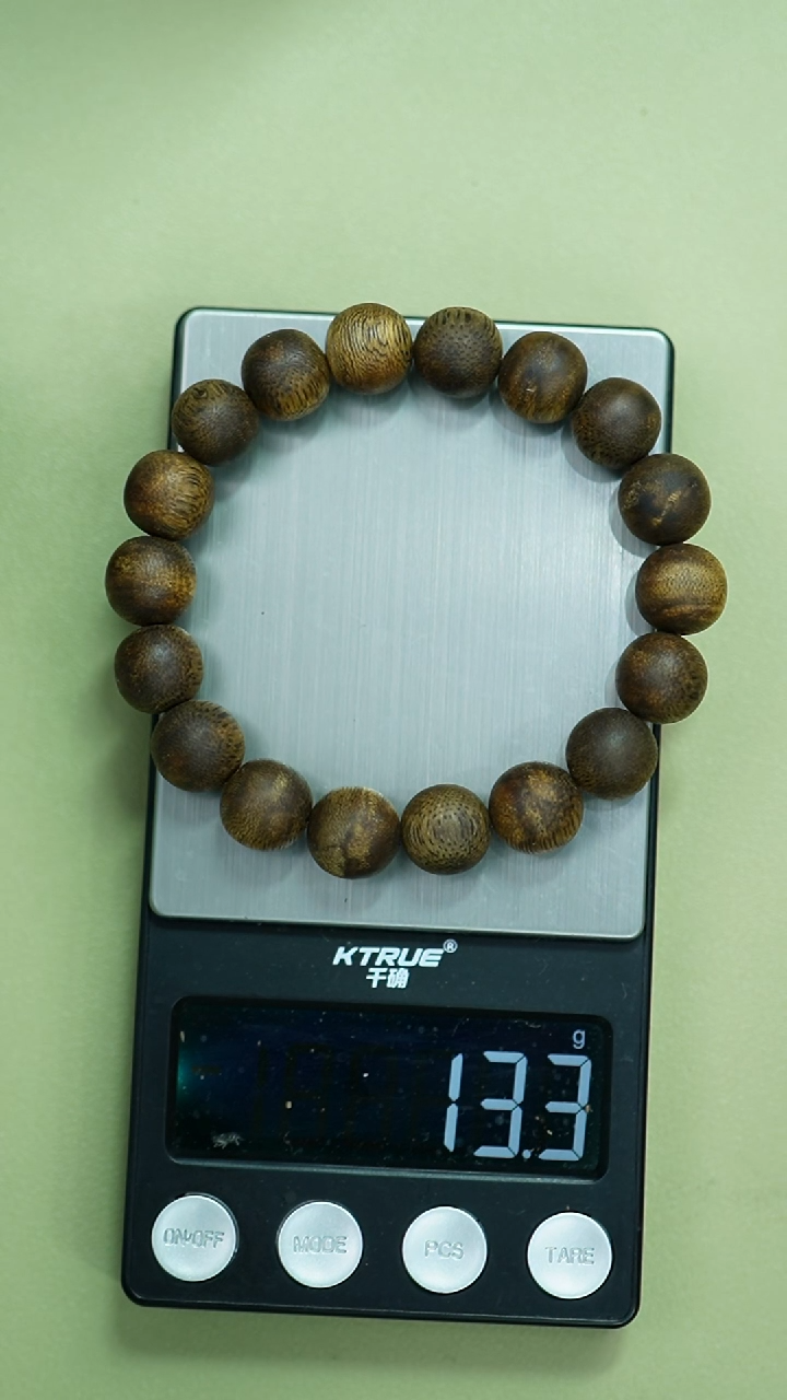 【闪购商品】沉香木手串12mm圆珠单圈13g+