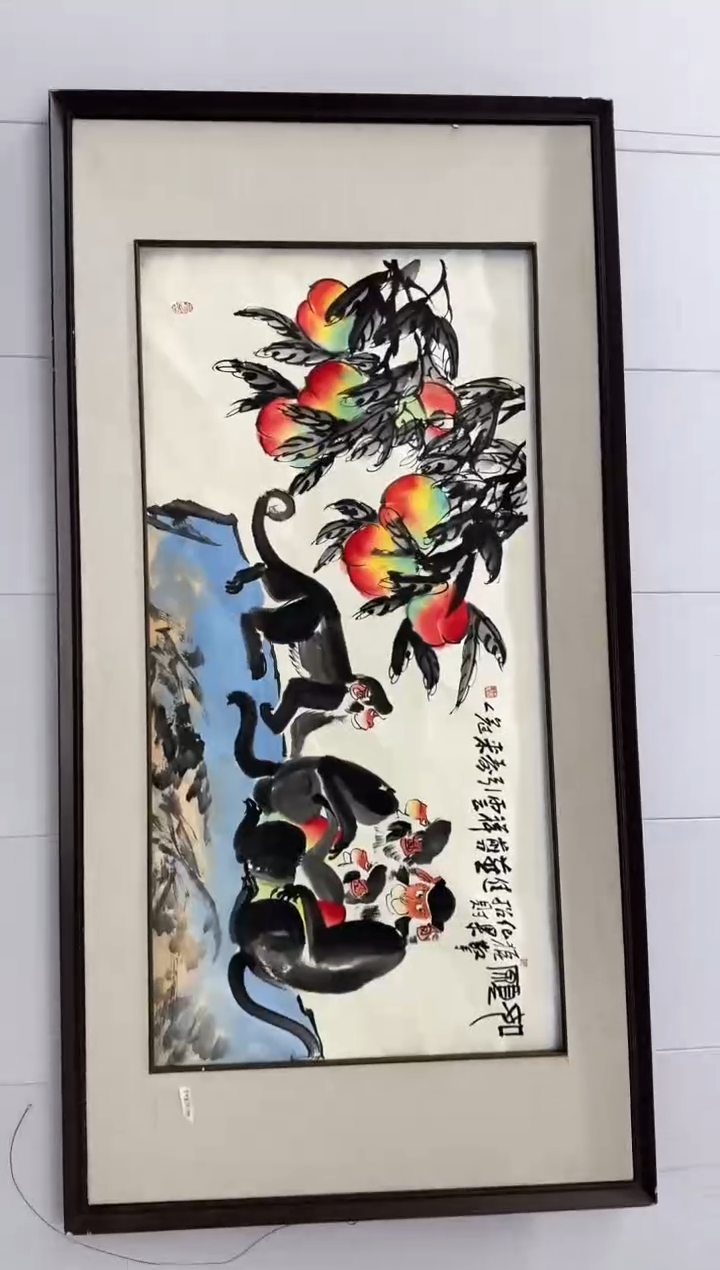 国画19王冠人  写意国画  8平尺