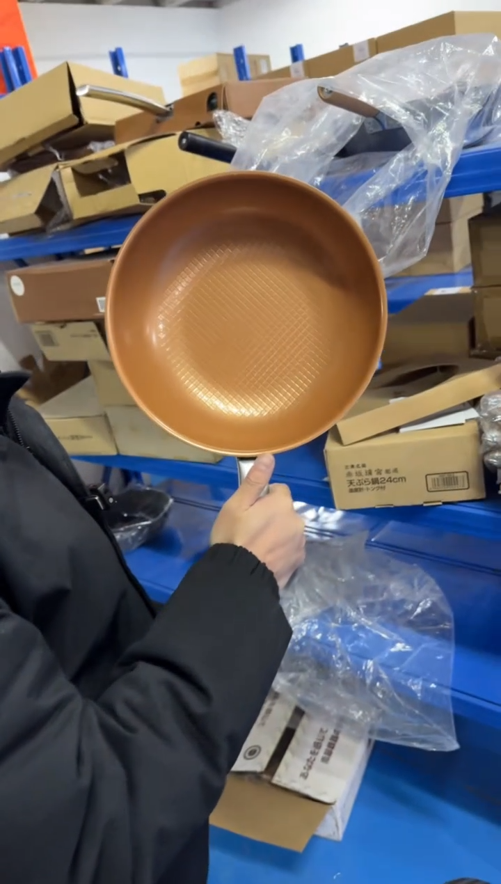 不锈钢韩国不粘煎炒锅 28cm