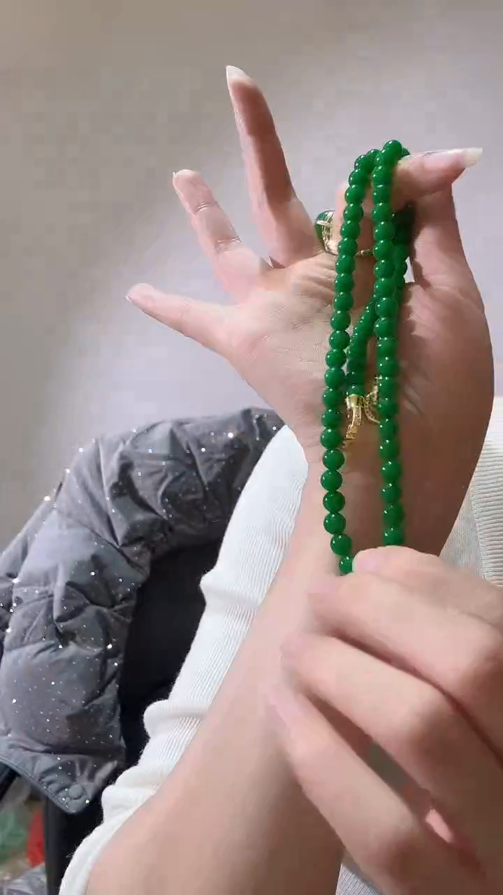 颈饰未镶嵌翡翠辣6项链