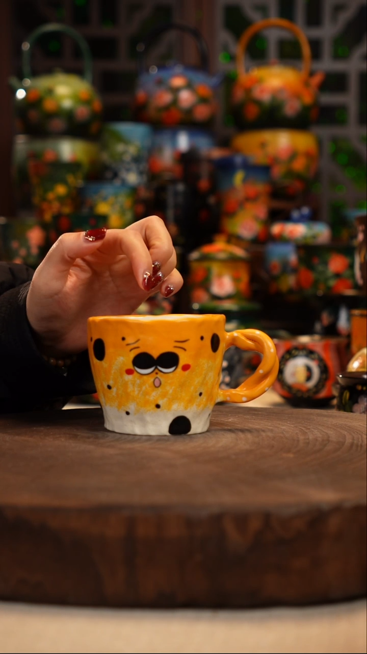 陶瓷油画手绘釉下彩